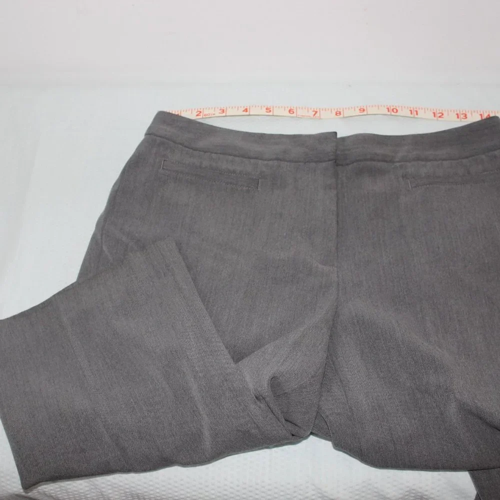 💟 Liz Claiborne Gray Audra Dress Trousers Pants Size 4 Regular